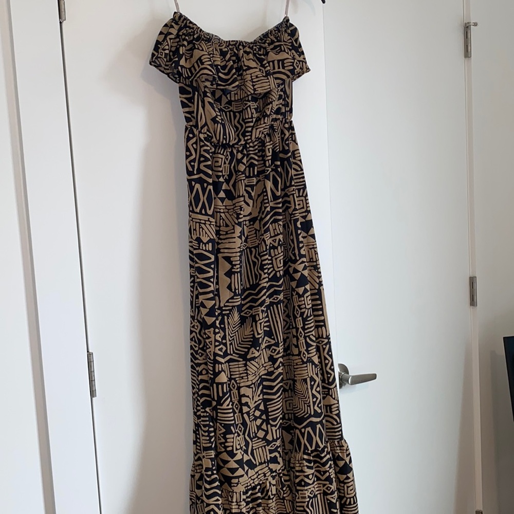 Aztec printed maxi dress